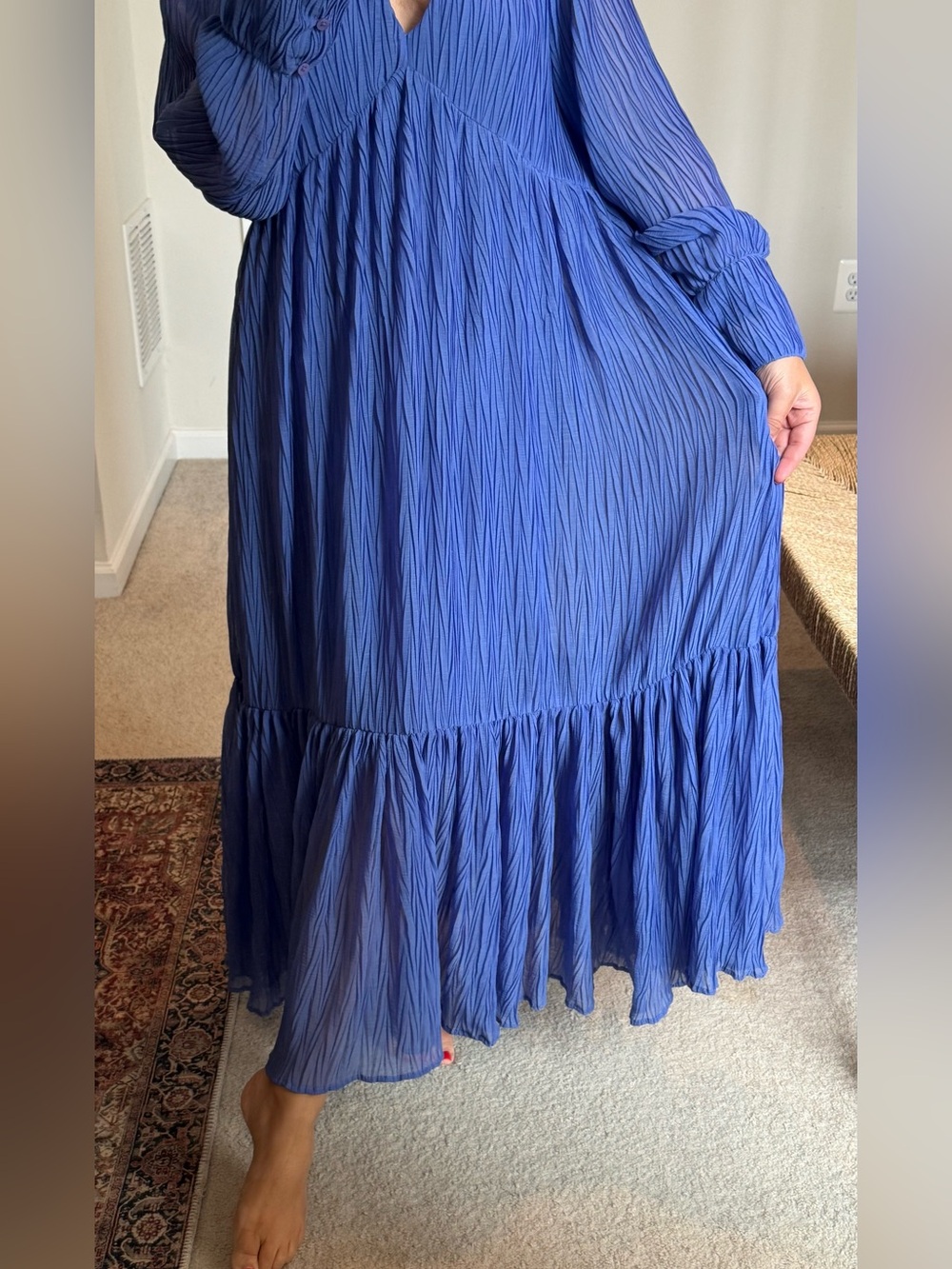 Zara Blue Maxi Dress - Full Length - Picture 2 of 4
